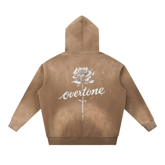 Vintage Washed Rose Hoodie